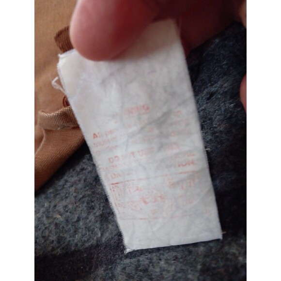 Vintage Carhartt Blanket Lined Duck Jacket J38BRN Size 40 USA  Brown Chore Coat - Picture 6 of 15